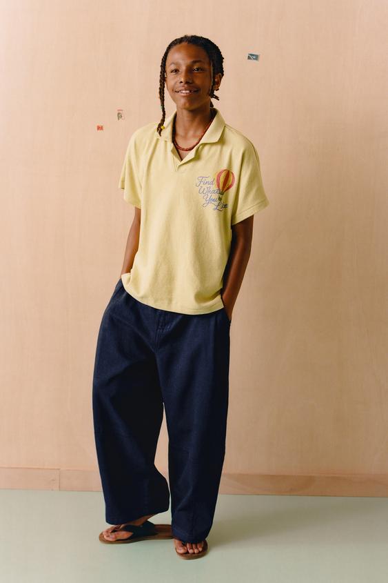 BARREL LEG TROUSERS - Blue by Zara - Image 0