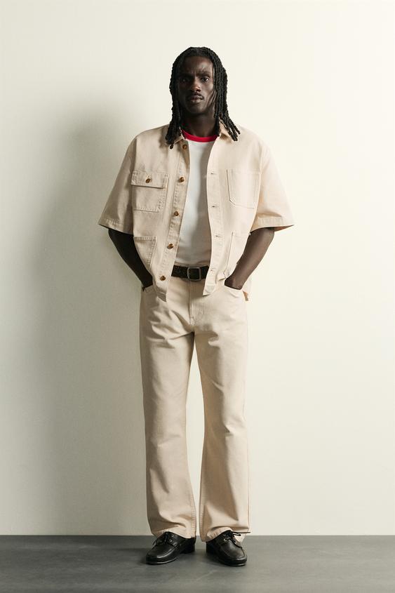 LOOSE FIT TROUSERS - Ecru by Zara - Image 0