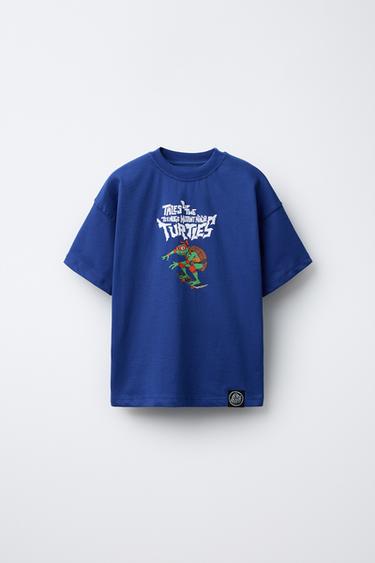 TEENAGE MUTANT NINJA TURTLES © VIACOM PRINT T-SHIRT - Blue by Zara