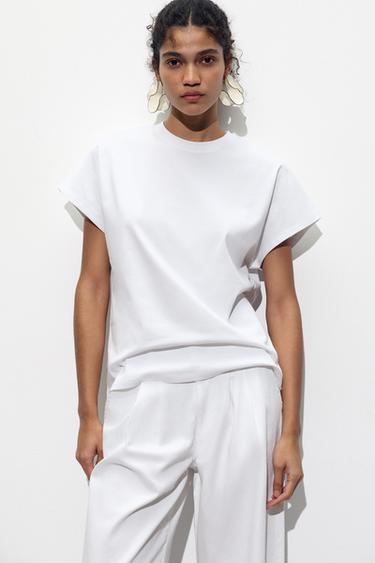 DOLMAN SLEEVE T-SHIRT - White by Zara