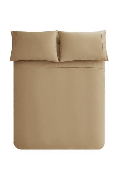 SATEEN DUVET COVER (300 THREAD COUNT) - Sand by Zara