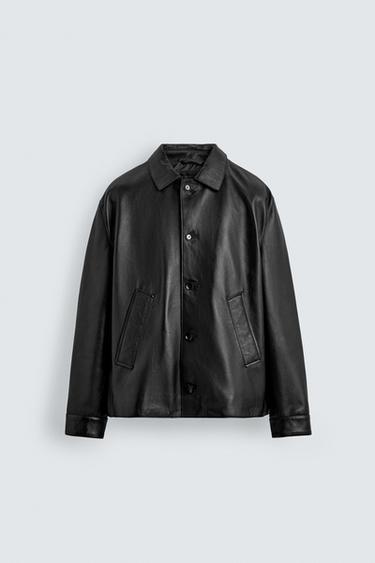 LEATHER JACKET - Black by Zara