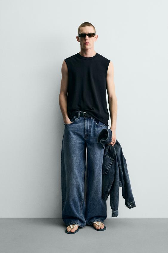 COTTON KNIT TANK TOP - Black by Zara - Image 0