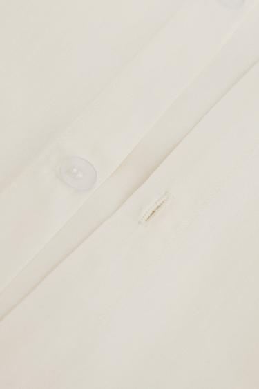 PERCALE DUVET COVER (200 THREAD COUNT) - White by Zara