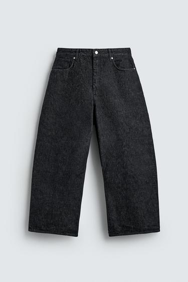 WIDE-LEG JEANS - Indigo by Zara