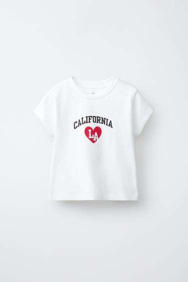 SLOGAN PRINT T-SHIRT - White by Zara