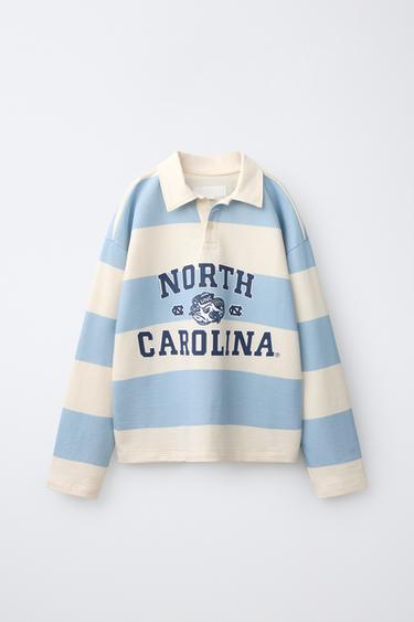 NORTH CAROLINA PARK FIELDS ® STRIPED HEAVYWEIGHT POLO SHIRT - Sky blue by Zara