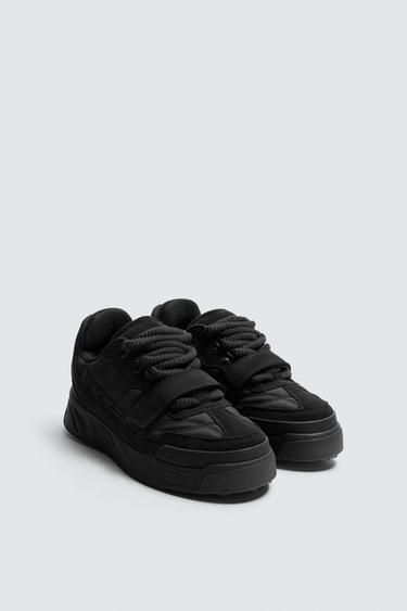 MONOCHROME CHUNKY TRAINERS - Black by Zara