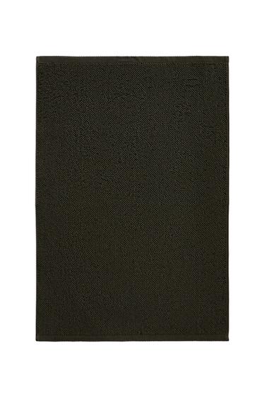 PLAIN BATH MAT - Dark green by Zara