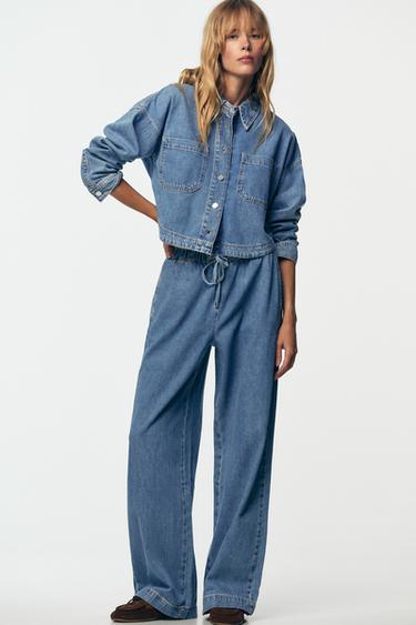 Z1975 SHORT DENIM SHIRT - Mid-blue by Zara