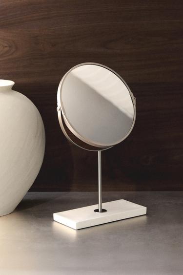 MARBLE VANITY MIRROR - white by Zara