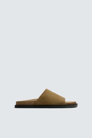 LEATHER SANDALS -  by Zara