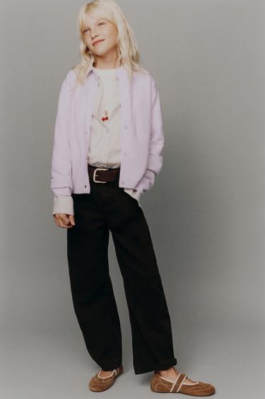 BEADED KNIT CARDINGAN - Light lilac by Zara