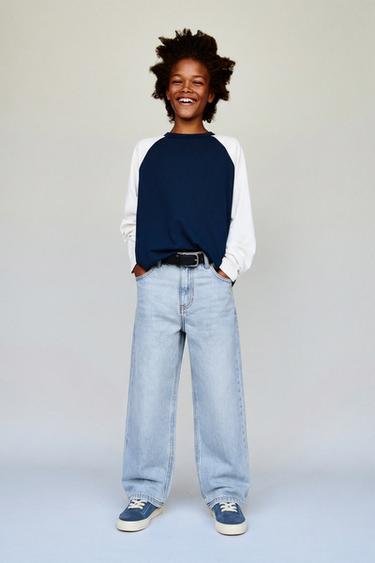 RELAXED BAGGY JEANS - Light blue by Zara