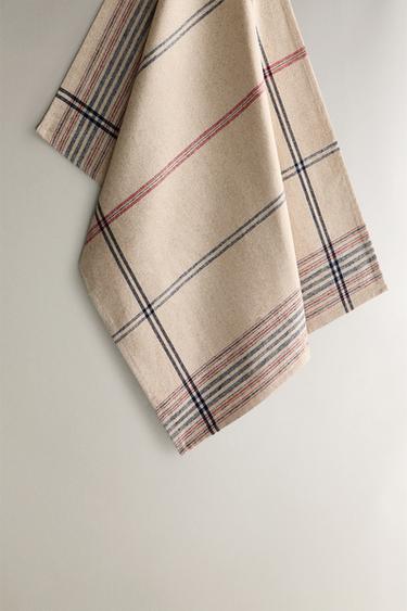 COTTON AND LINEN CLEANING TEA TOWEL - Cream by Zara - Image 0