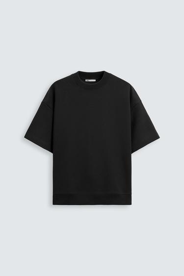 TECHNICAL INTERLOCK SWEATSHIRT - Black by Zara
