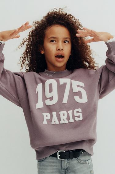 SLOGAN PRINT SWEATSHIRT - Pink by Zara