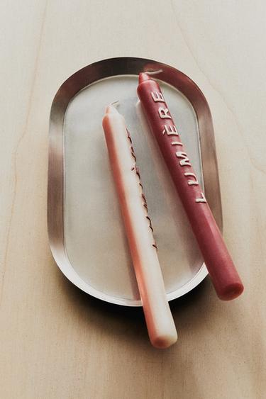 PACK OF LONG LUMIÈRE CANDLES (PACK OF 2) - Pinks by Zara
