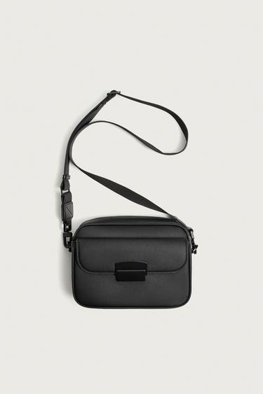 TEXTURED CROSSBODY BAG - Black by Zara