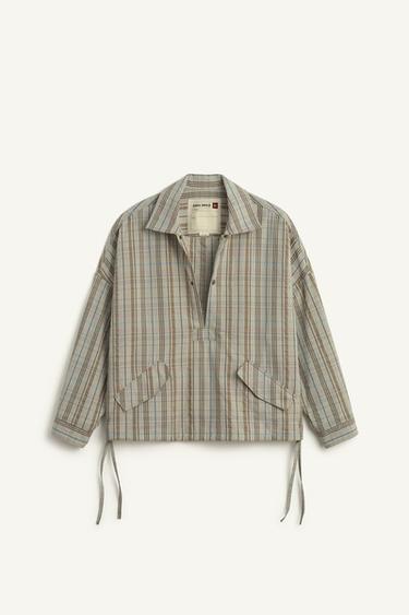 CHCKD SMCK PLLVR - Sea green by Zara