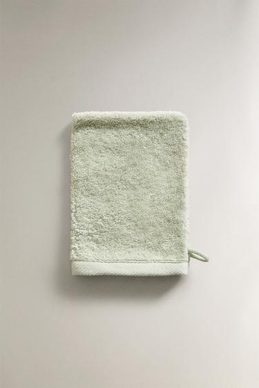 COTTON TERRY BATH-MITT - Mint by Zara
