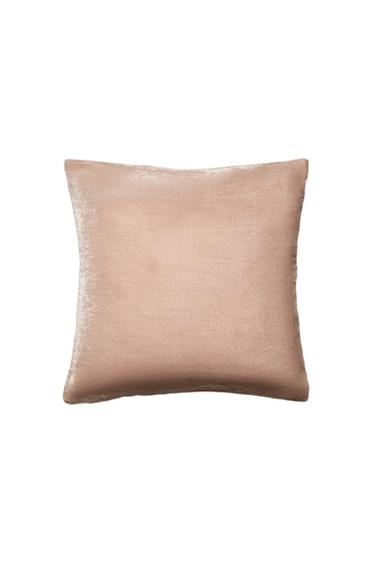 VELVET CUSHION COVER - Pink by Zara