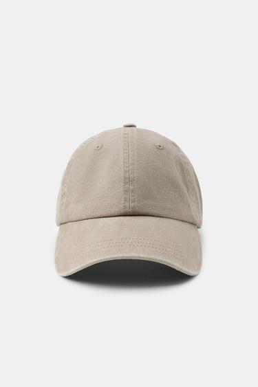 WASHED TWILL CAP - Sand by Zara