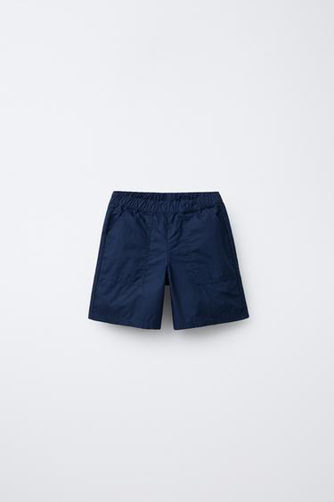 TECHNICAL BERMUDA SHORTS - Navy blue by Zara