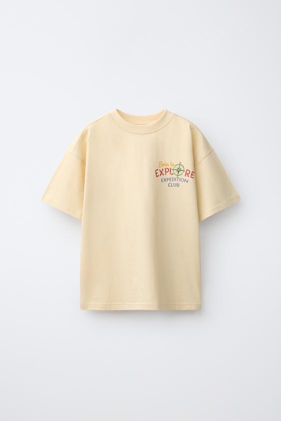 PRINTED T-SHIRT - Ecru by Zara - Image 0
