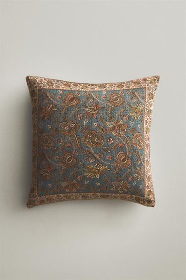 JACQUARD CUSHION COVER - Blue by Zara