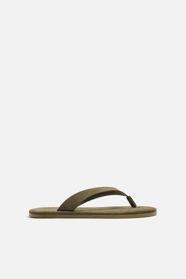 STRAPPY SANDALS - Khaki Green by Zara