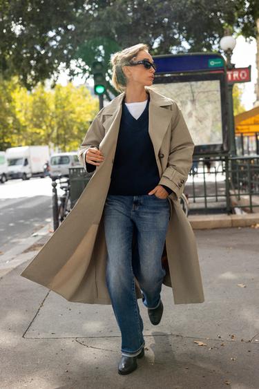 LONG TRENCH COAT - camel by Zara