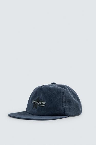 PUKAS SURF X ZARA FLAT PEAK CAP - Blue by Zara
