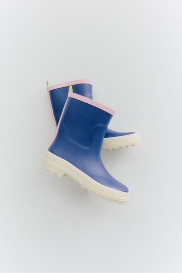 COLOUR BLOCK WELLIES - Blue by Zara