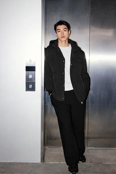 TECHNICAL PARKA WITH POCKETS - Charcoal by Zara