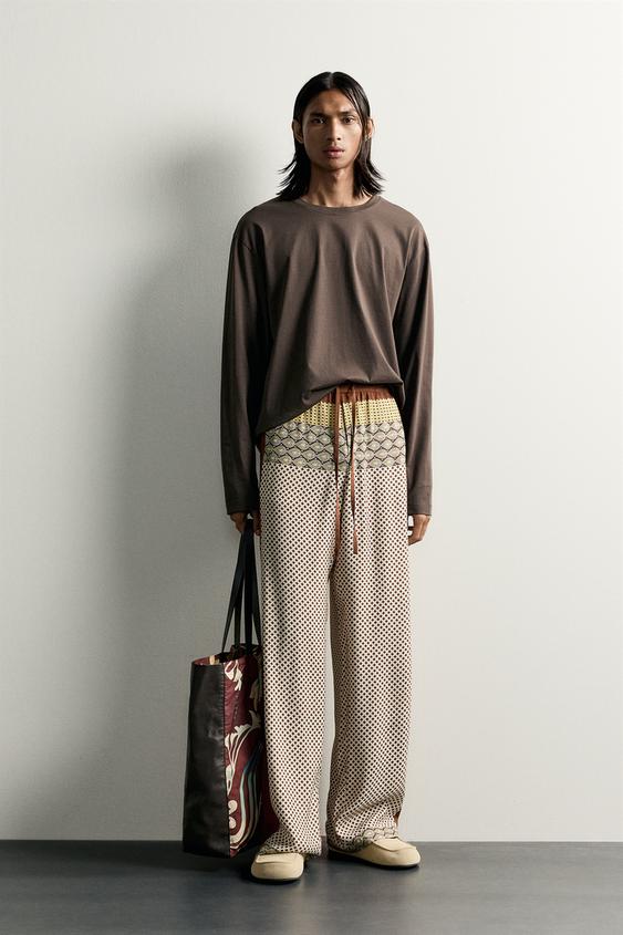 LIMITED EDITION PRINTED FLOWING TROUSERS - Printed by Zara - Image 0