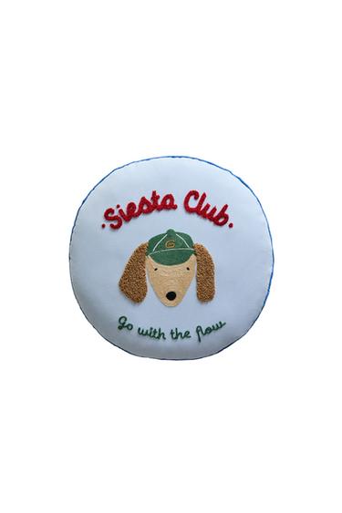 CHILDREN'S DOG CUSHION - Blue by Zara