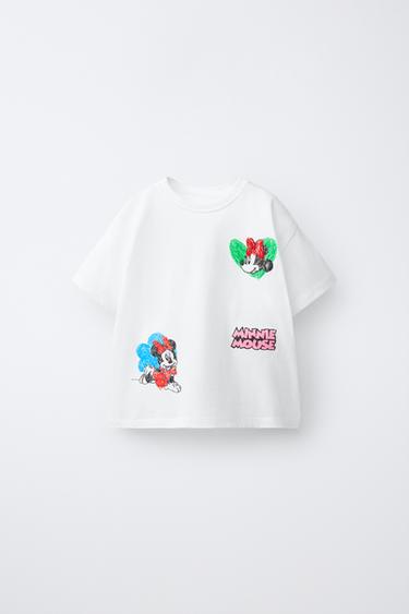 MINNIE MOUSE © DISNEY CARTOON T-SHIRT - White by Zara
