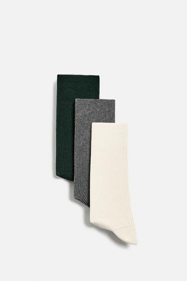 3-PACK OF RIBBED SOCKS - various by Zara - Image 0