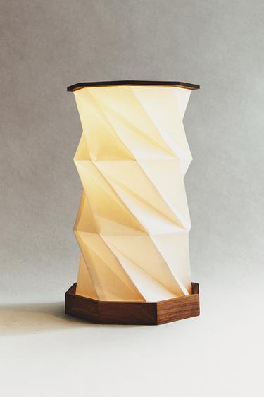 CORDLESS FOLDABLE TABLE LAMP - Light beige by Zara