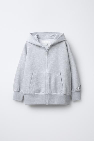 BASIC ZIP-UP SWEATSHIRT - Grey marl by Zara - Image 0