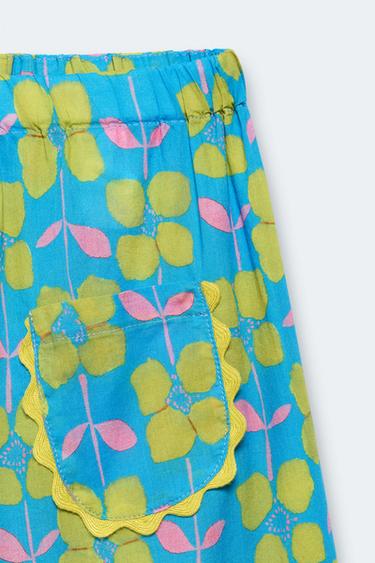 2-14 YEARS / LIMITED EDITION FLORAL PRINT CULOTTES - Printed by Zara
