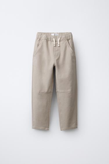 SUPER STRETCH BALLOON TROUSERS - Light beige by Zara