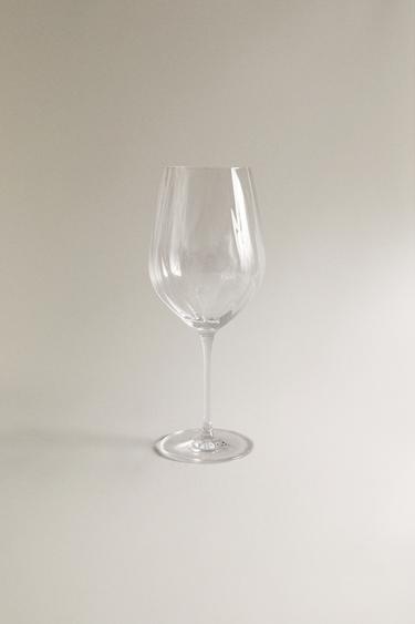 RAISED CRYSTALLINE WINE GLASS -  by Zara - Image 0