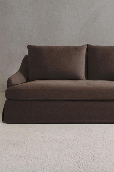 SOFA 01 LINEN COVER - Aubergine by Zara