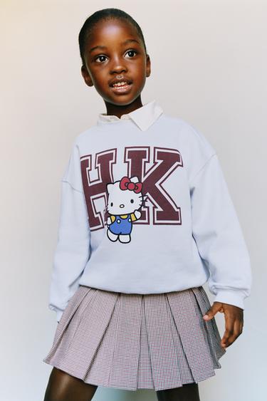 HELLO KITTY © SANRIO PRINT SWEATSHIRT - Light blue by Zara