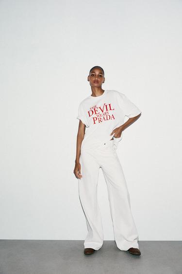 THE DEVIL WEARS PRADA T-SHIRT - White by Zara - Image 0