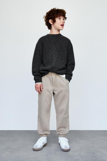 JOGGER TROUSERS WITH ELASTIC - Sand by Zara