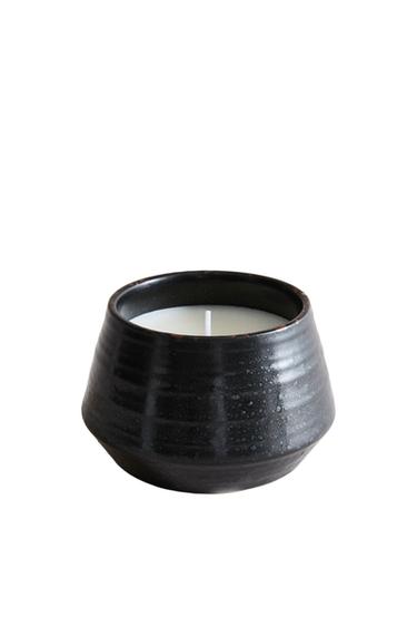 (170 G) VELVET CUIR SCENTED CANDLE - Brown by Zara