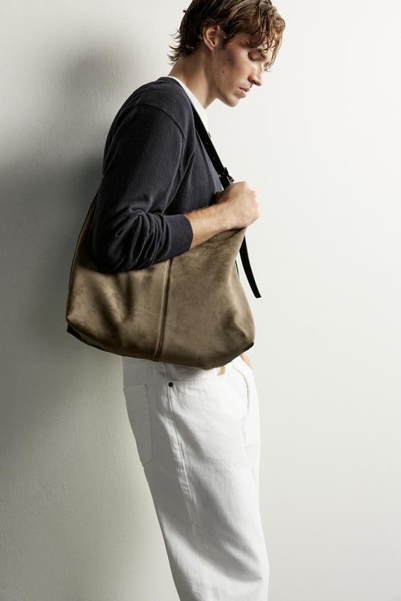 PLAIN TOTE BAG - Khaki Green by Zara - Image 0